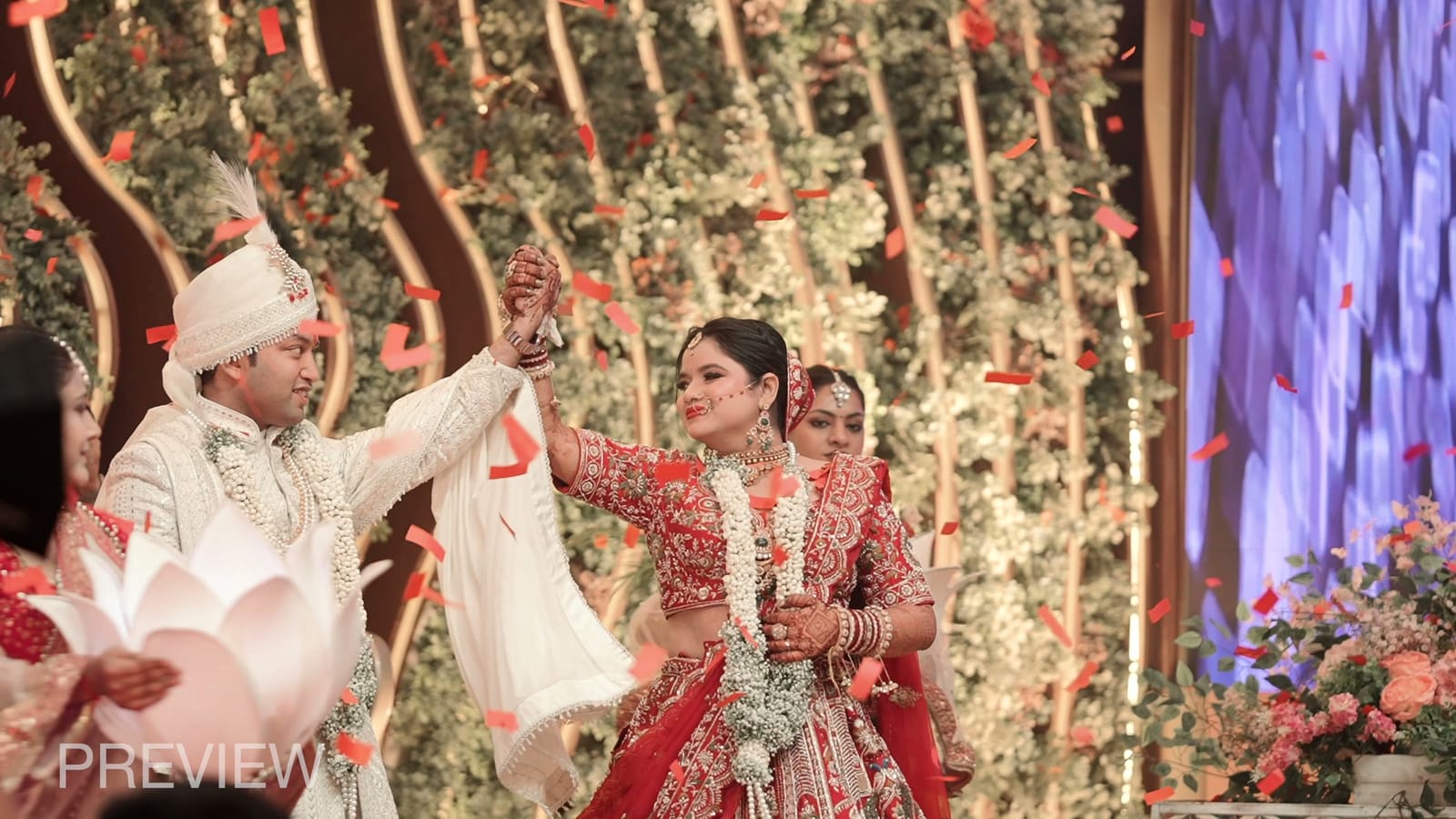 Still from Aditi & Satyam